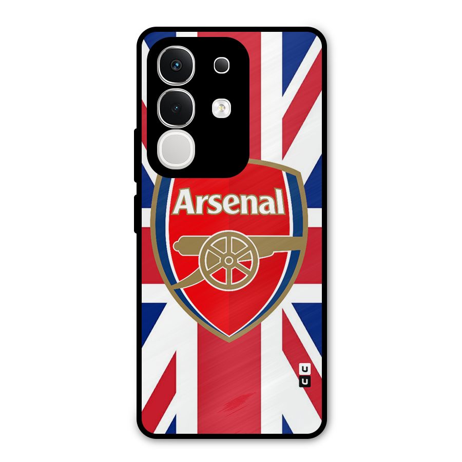 Arsenal Flag Metal Back Case for iQOO Z10x