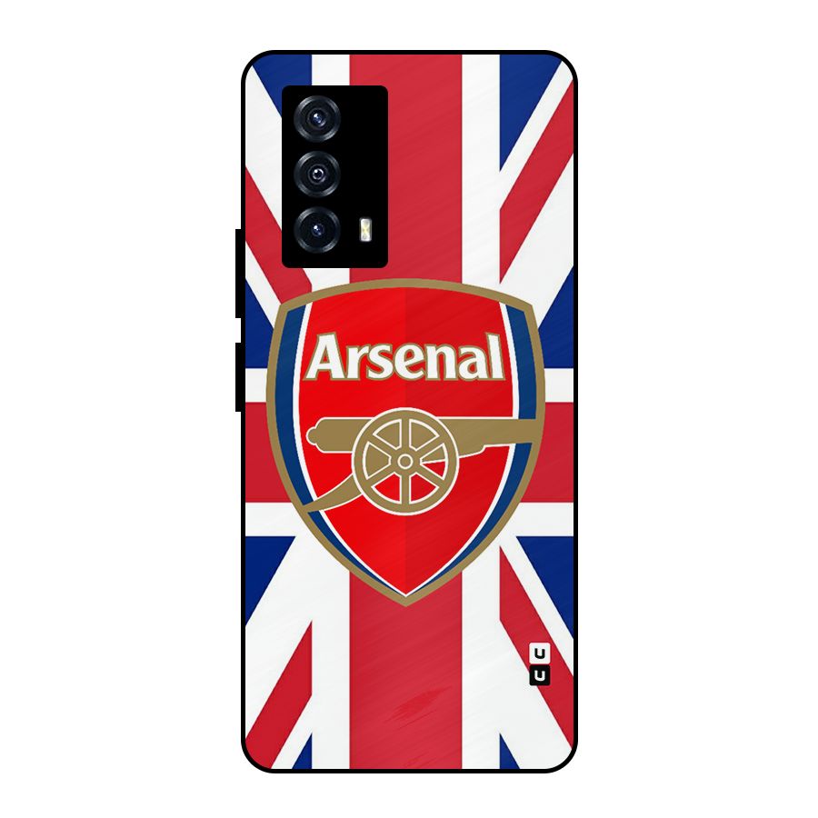 Arsenal Flag Metal Back Case for iQOO Z5