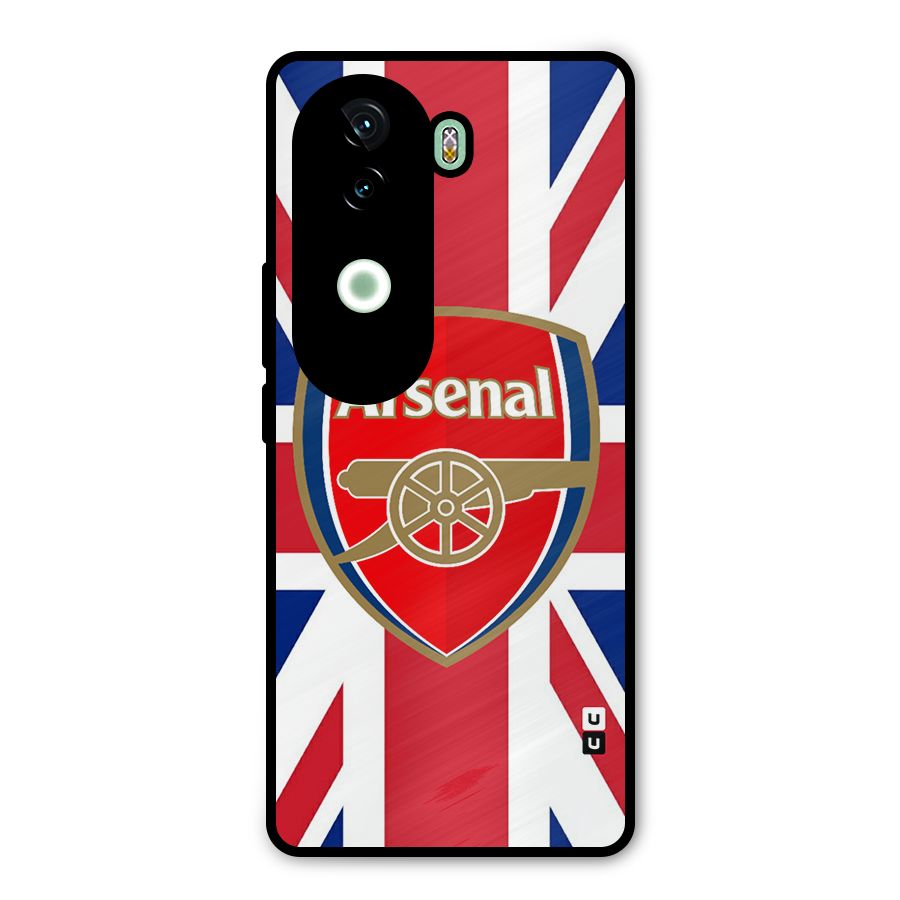 Arsenal Flag Metal Back Case for iQOO Z9s