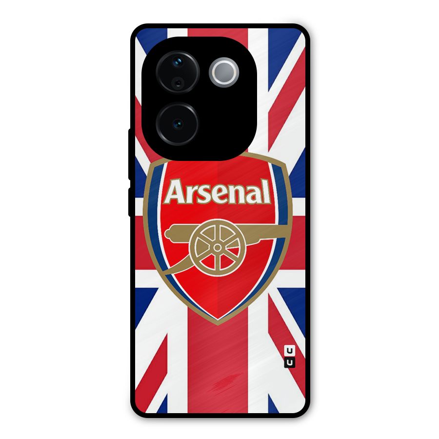 Arsenal Flag Metal Back Case for iQOO Z9s Pro