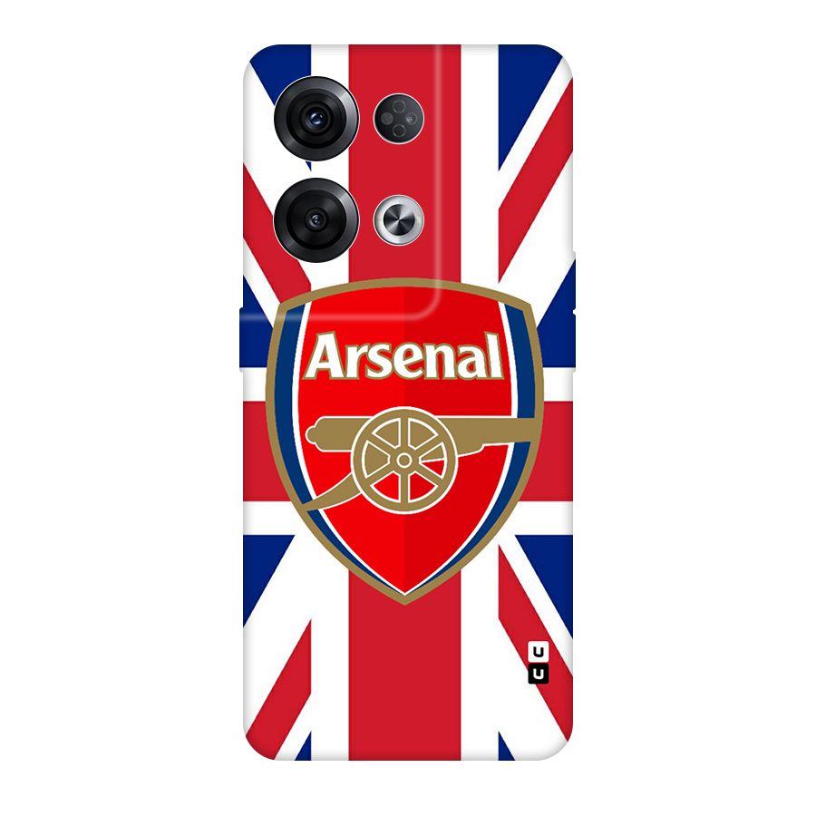 Arsenal Flag Original Polycarbonate Back Case for Oppo Reno8 Pro 5G