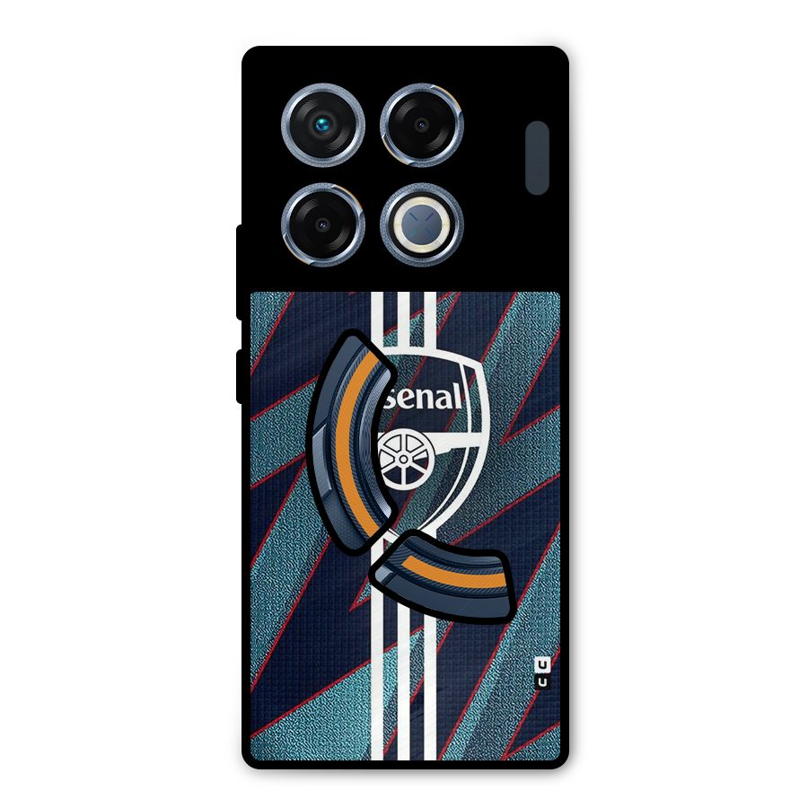 Arsenal Football Club Metal Back Case for Infinix GT 20 Pro