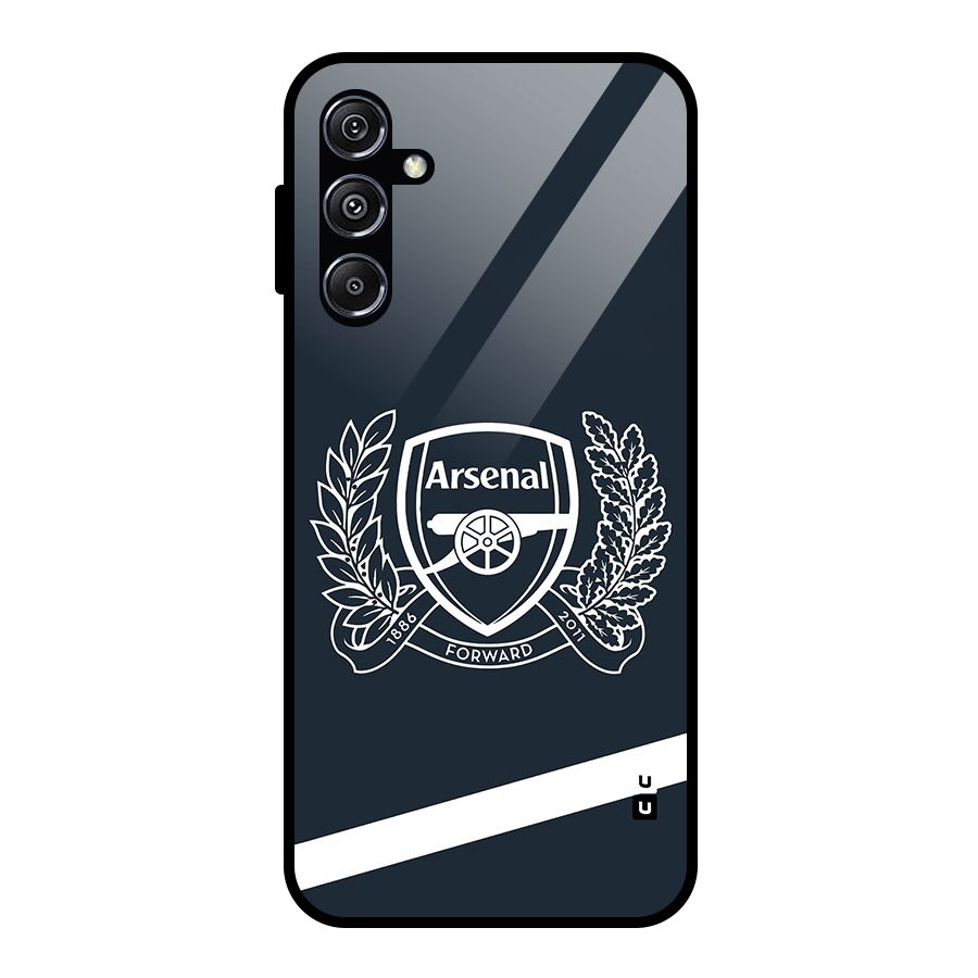 Arsenal Forward Glass Back Case for Galaxy M34 5G