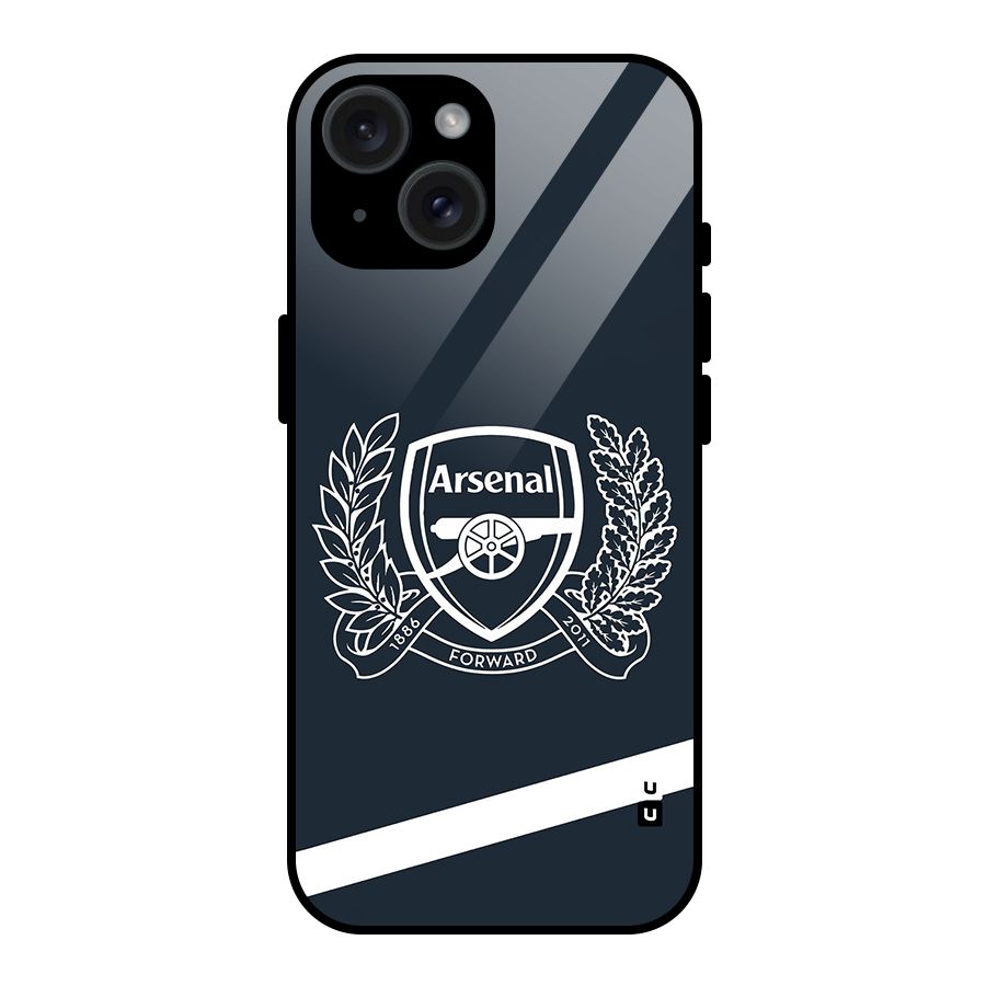 Arsenal Forward Glass Back Case for iPhone 15