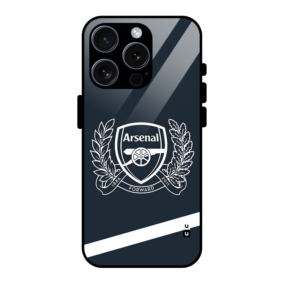 Arsenal Forward Glass Back Case for iPhone 15 Pro