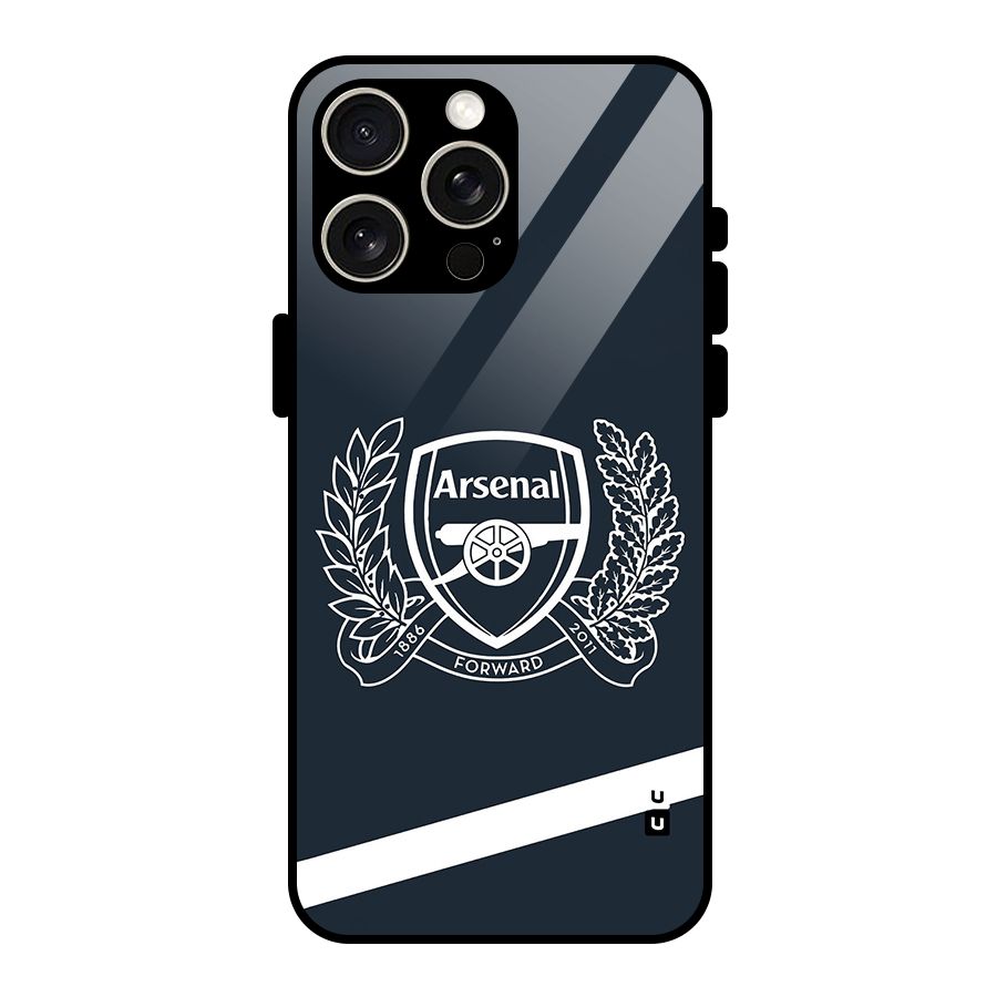 Arsenal Forward Glass Back Case for iPhone 15 Pro Max