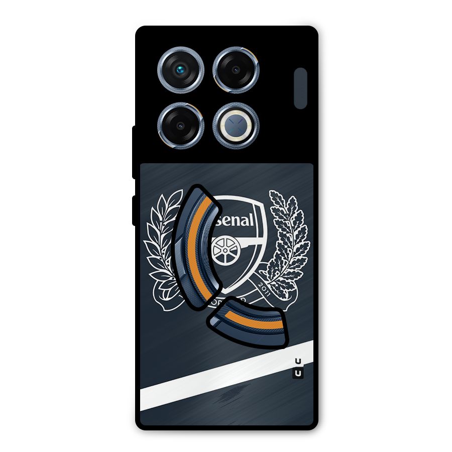 Arsenal Forward Metal Back Case for Infinix GT 20 Pro