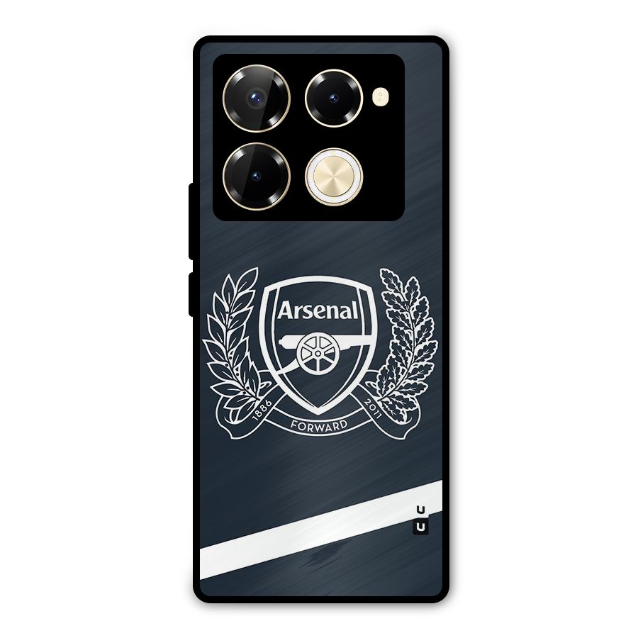 Arsenal Forward Metal Back Case for Infinix Note 40 Pro Plus