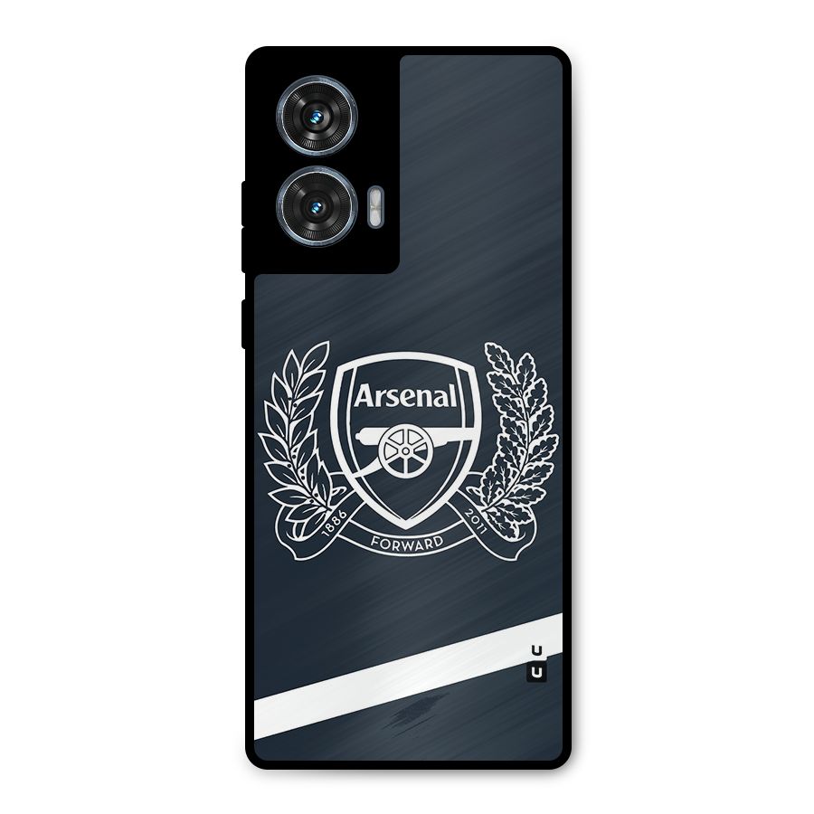 Arsenal Forward Metal Back Case for Motorola Edge 50 Fusion