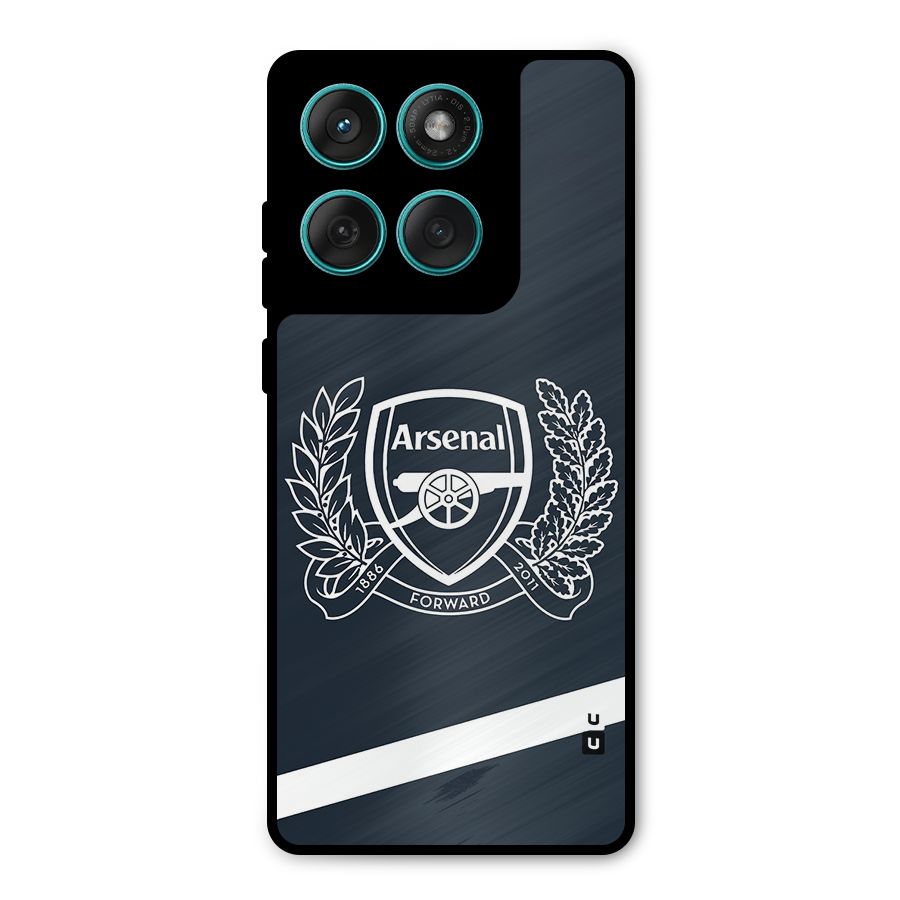 Arsenal Forward Metal Back Case for Motorola Edge 60 Fusion