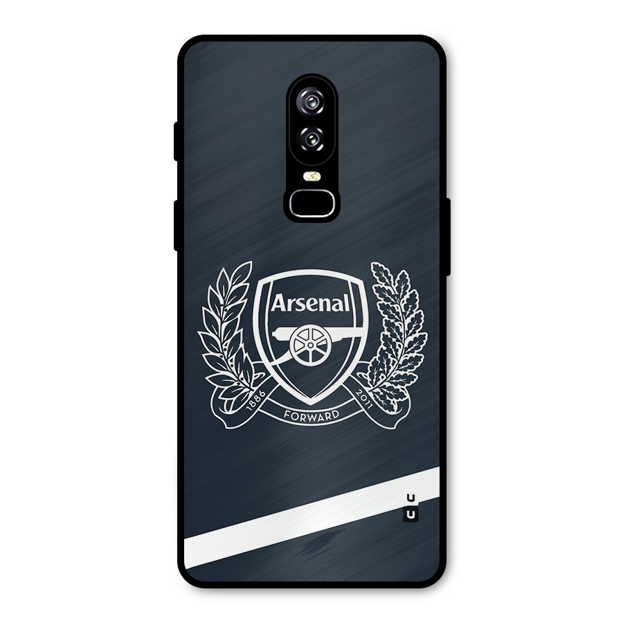 Arsenal Forward Metal Back Case for OnePlus 6