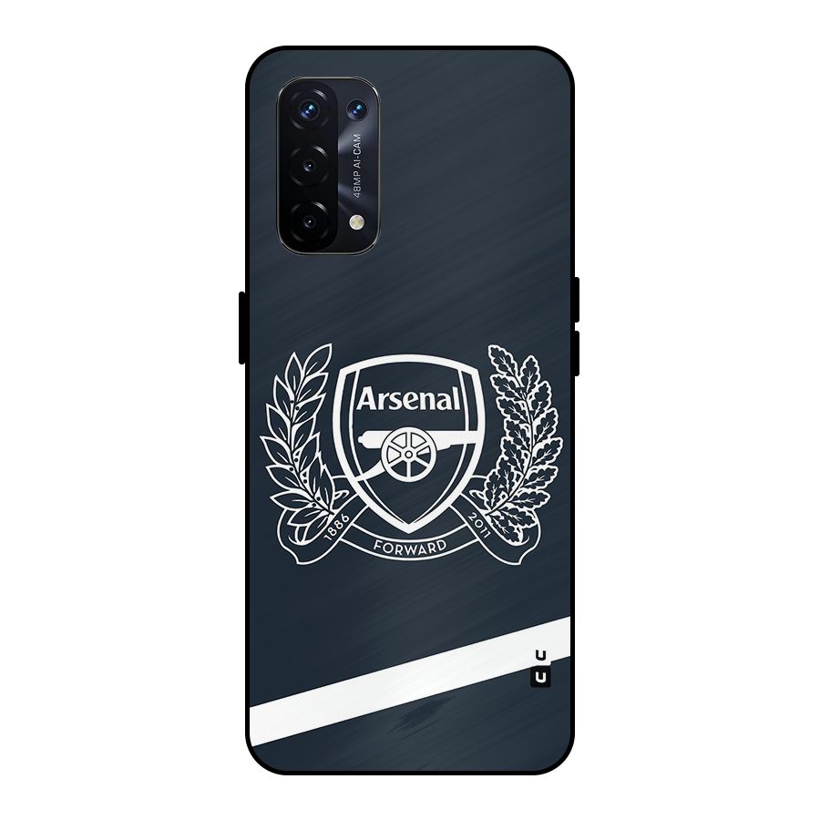 Arsenal Forward Metal Back Case for Oppo A74 5G