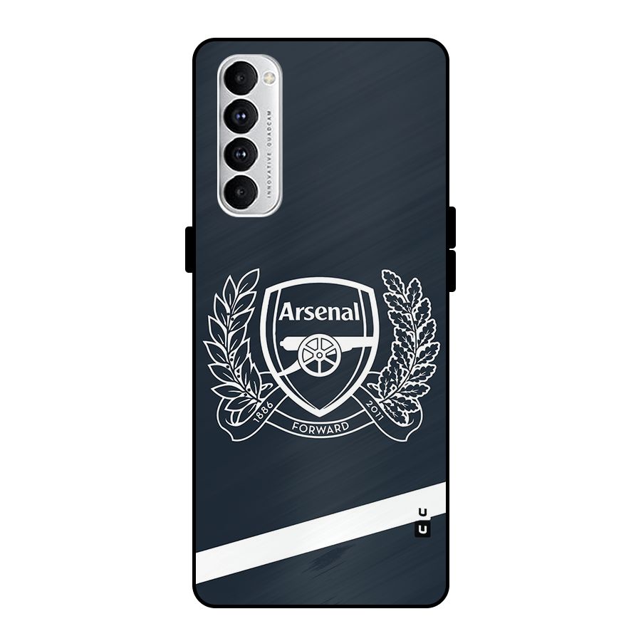 Arsenal Forward Metal Back Case for Oppo Reno4 Pro