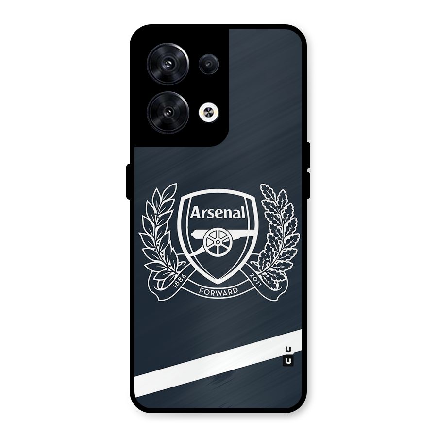Arsenal Forward Metal Back Case for Oppo Reno8 5G