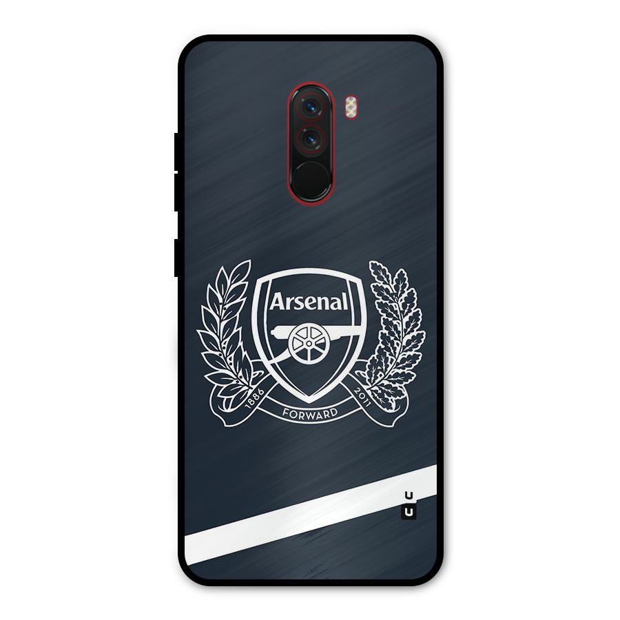 Arsenal Forward Metal Back Case for Poco F1