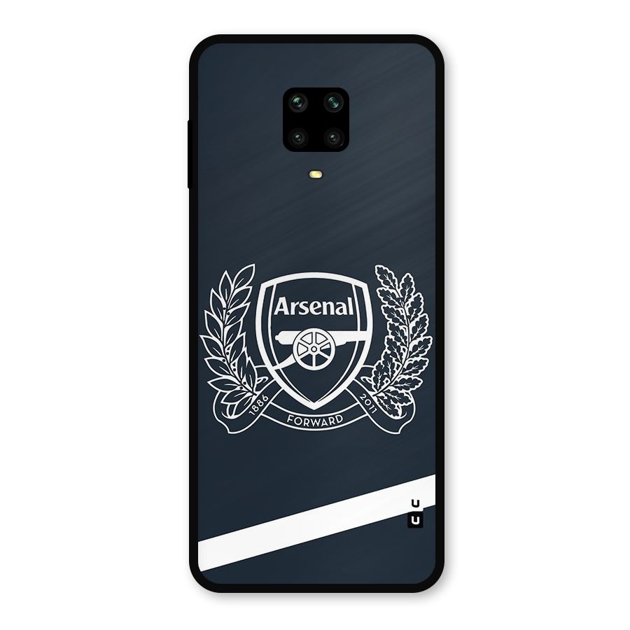 Arsenal Forward Metal Back Case for Poco M2 Pro