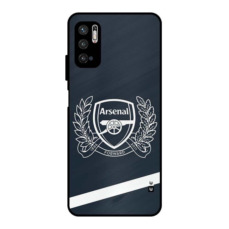 Arsenal Forward Metal Back Case for Poco M3 Pro 5G