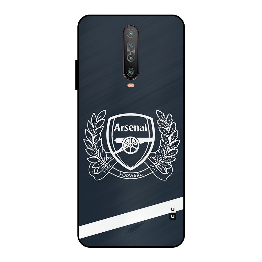 Arsenal Forward Metal Back Case for Poco X2