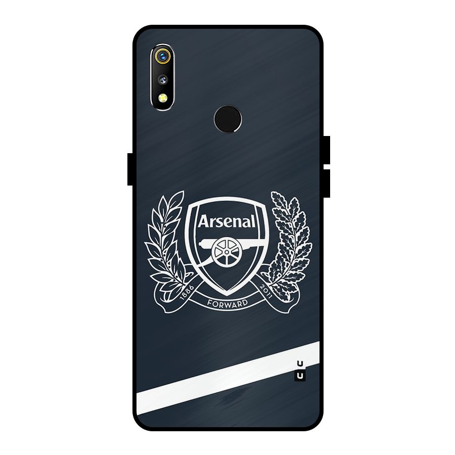 Arsenal Forward Metal Back Case for Realme 3i