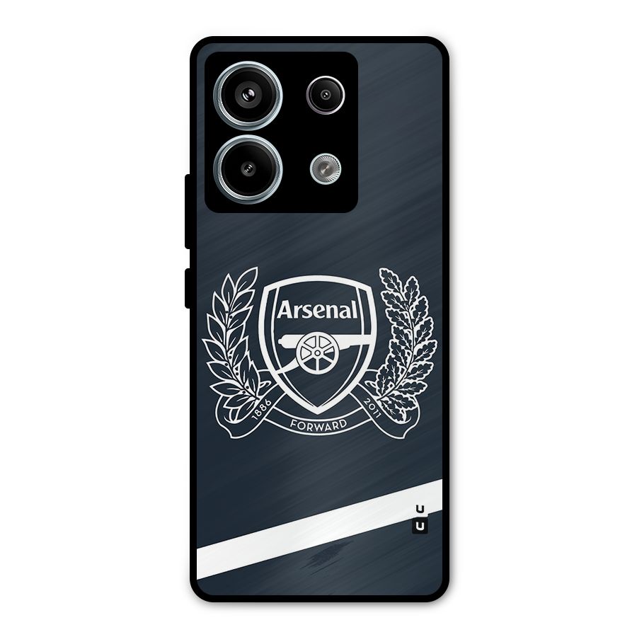 Arsenal Forward Metal Back Case for Redmi Note 13 Pro 5G