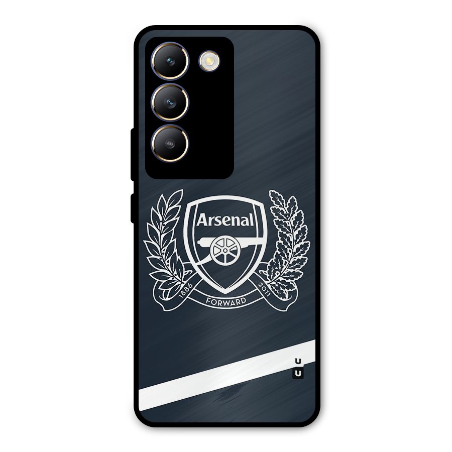 Arsenal Forward Metal Back Case for Vivo T3 5G