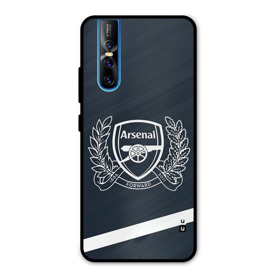 Arsenal Forward Metal Back Case for Vivo V15 Pro