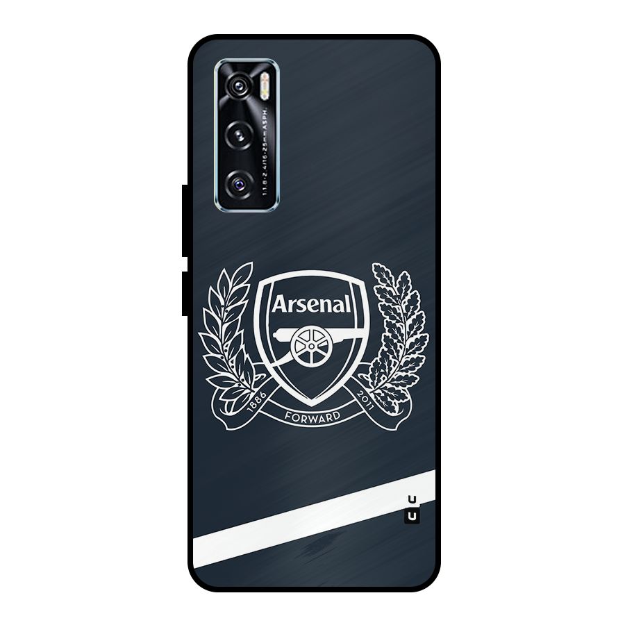 Arsenal Forward Metal Back Case for Vivo V20 SE