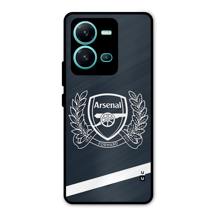 Arsenal Forward Metal Back Case for Vivo V25