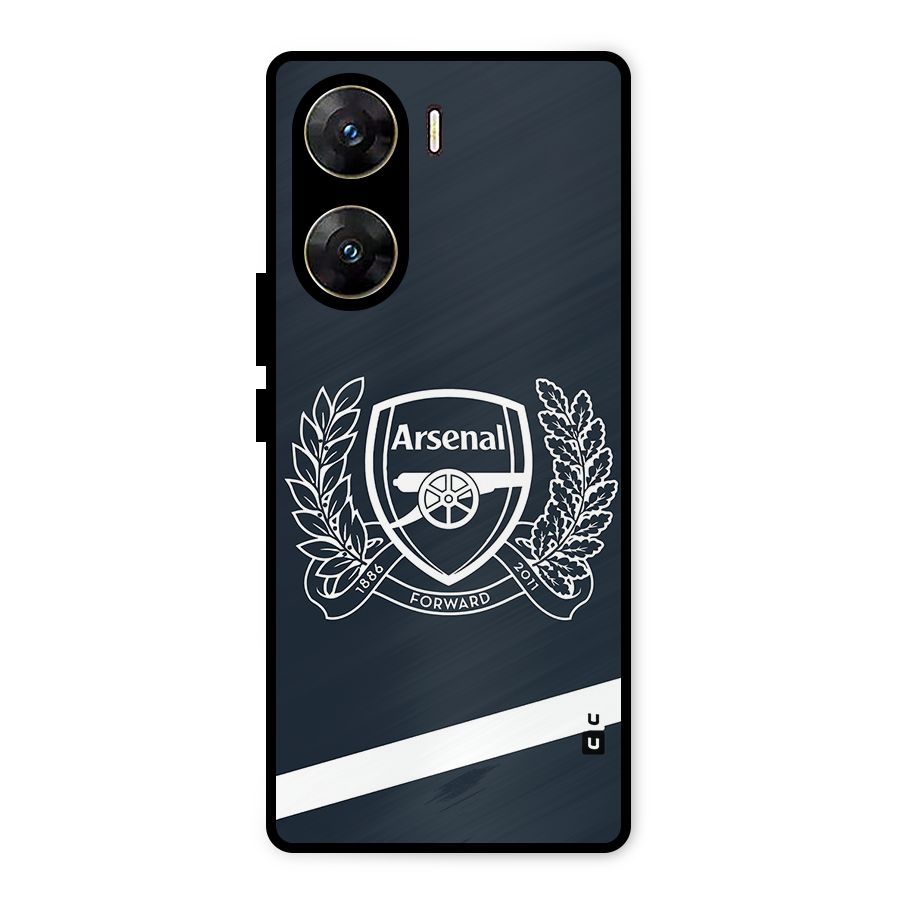 Arsenal Forward Metal Back Case for Vivo V29e