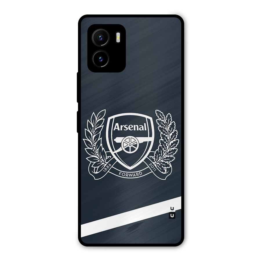 Arsenal Forward Metal Back Case for Vivo Y15s