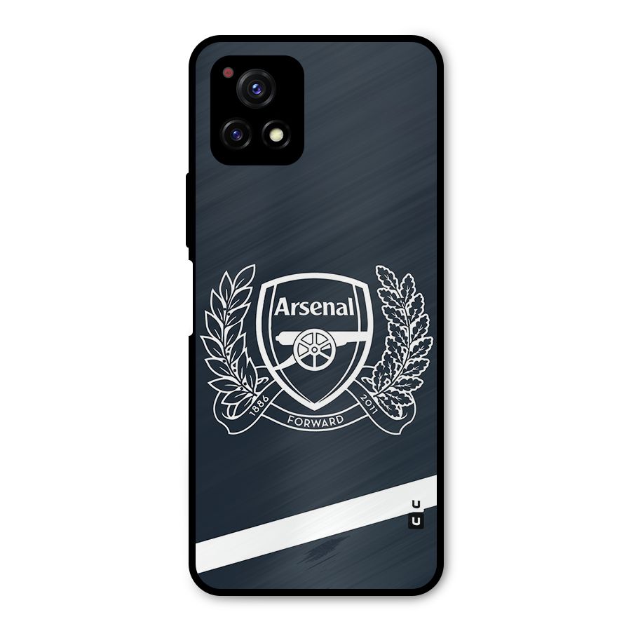 Arsenal Forward Metal Back Case for Vivo Y72 5G