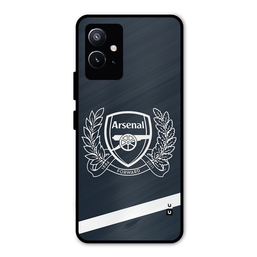 Arsenal Forward Metal Back Case for Vivo Y75 5G