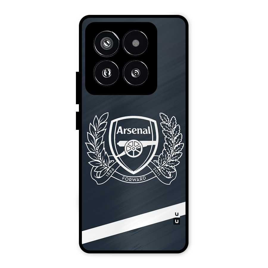 Arsenal Forward Metal Back Case for Xiaomi 14 Pro
