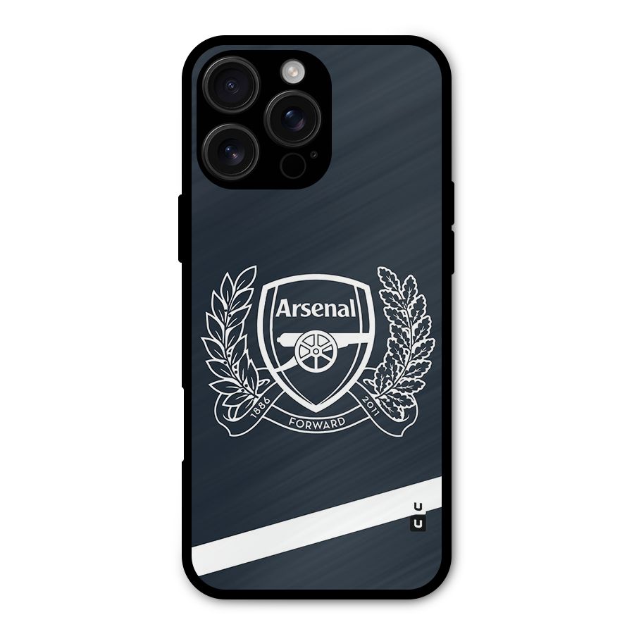 Arsenal Forward Metal Back Case for iPhone 16 Pro Max