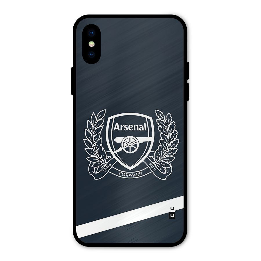 Arsenal Forward Metal Back Case for iPhone X