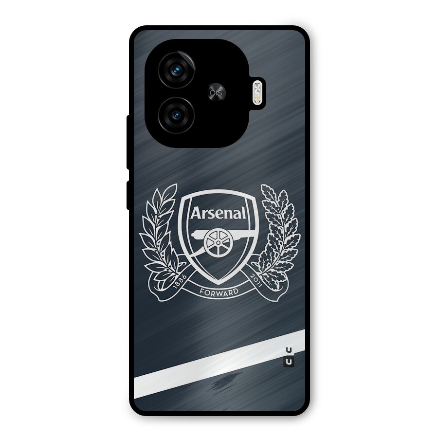 Arsenal Forward Metal Back Case for iQOO Z9 Turbo