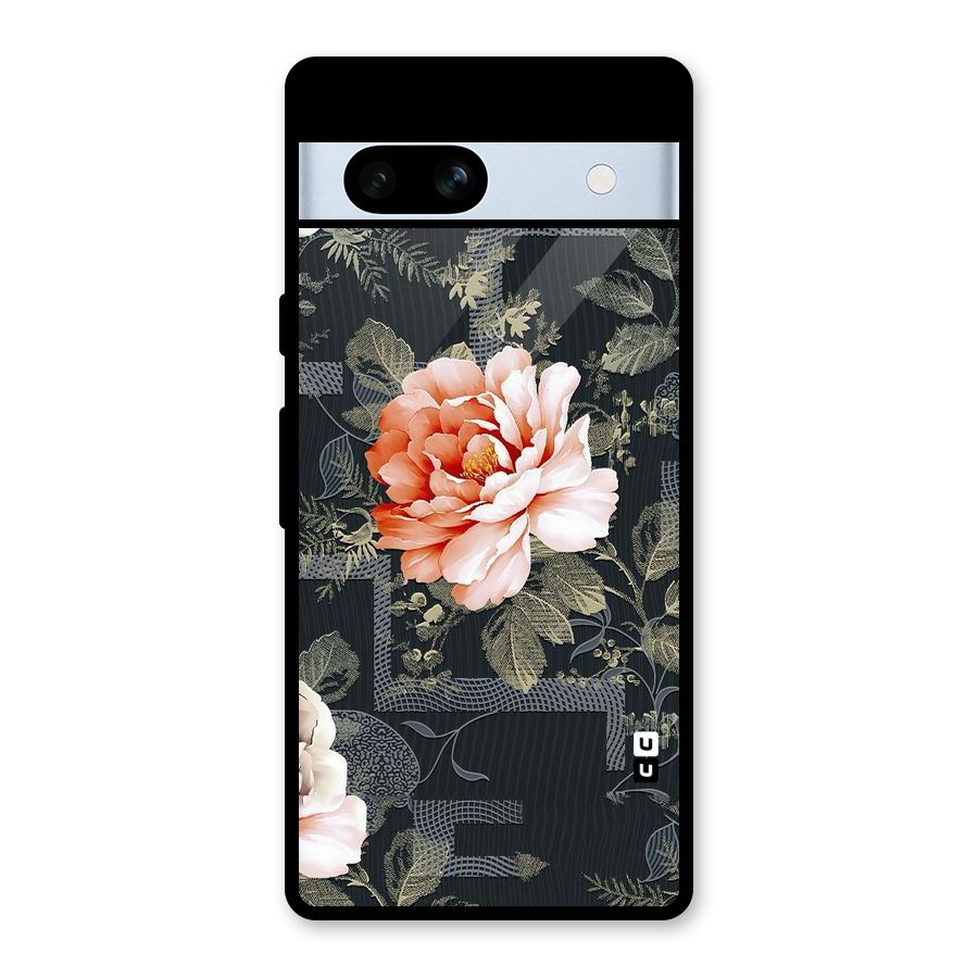 Art And Floral Glass Back Case for Google Pixel 7a