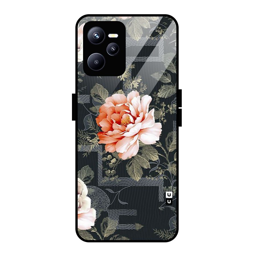 Art And Floral Glass Back Case for Realme C35