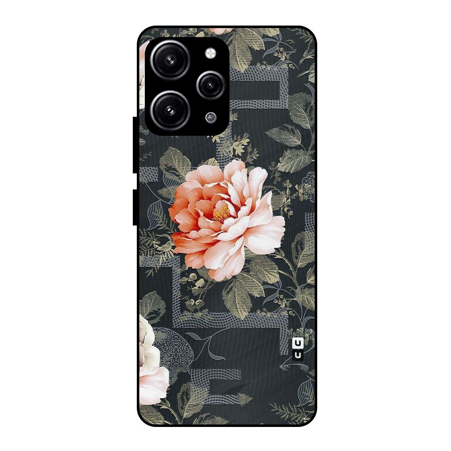 Art And Floral Glass Back Case for Redmi 12 4G