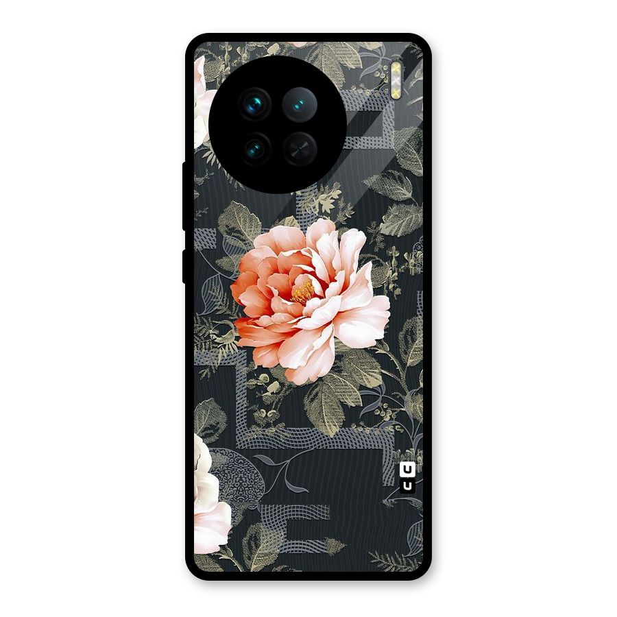 Art And Floral Glass Back Case for Vivo X90
