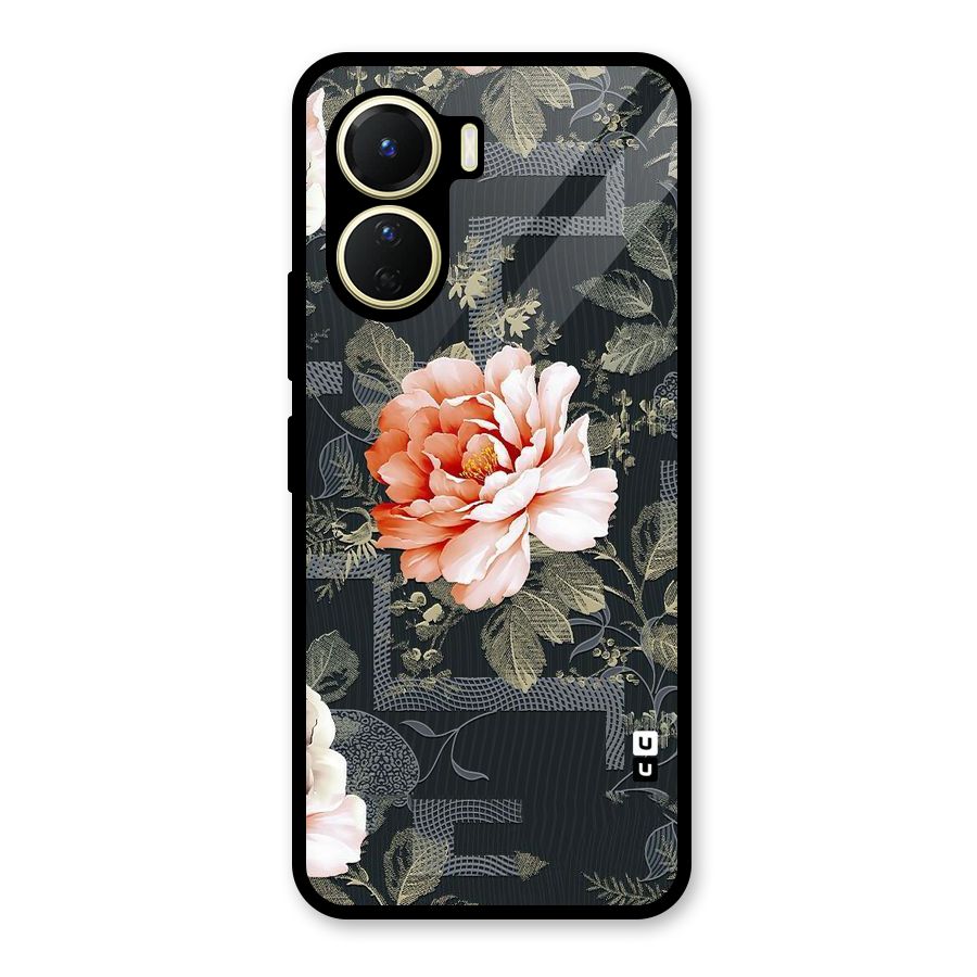 Art And Floral Glass Back Case for Vivo Y56