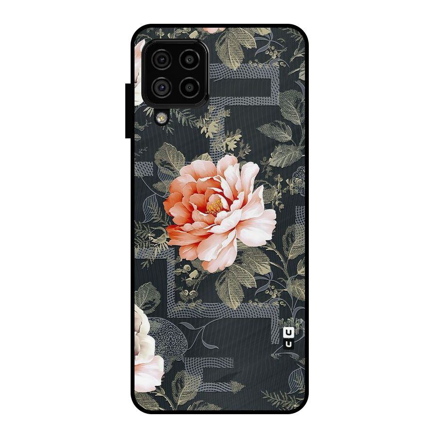 Art And Floral Metal Back Case for Galaxy A22 4G