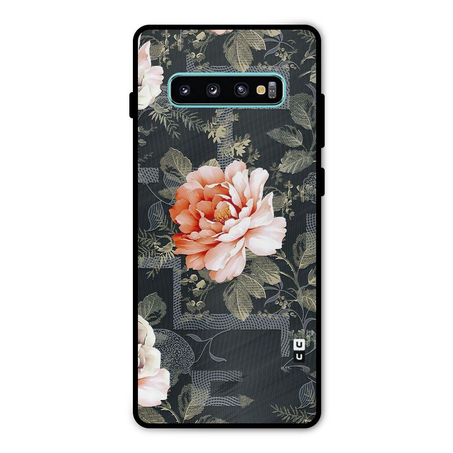 Art And Floral Metal Back Case for Galaxy S10 Plus