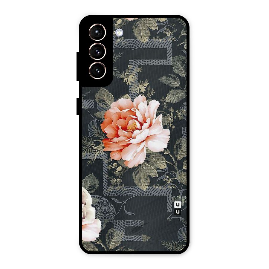 Art And Floral Metal Back Case for Galaxy S21 Plus