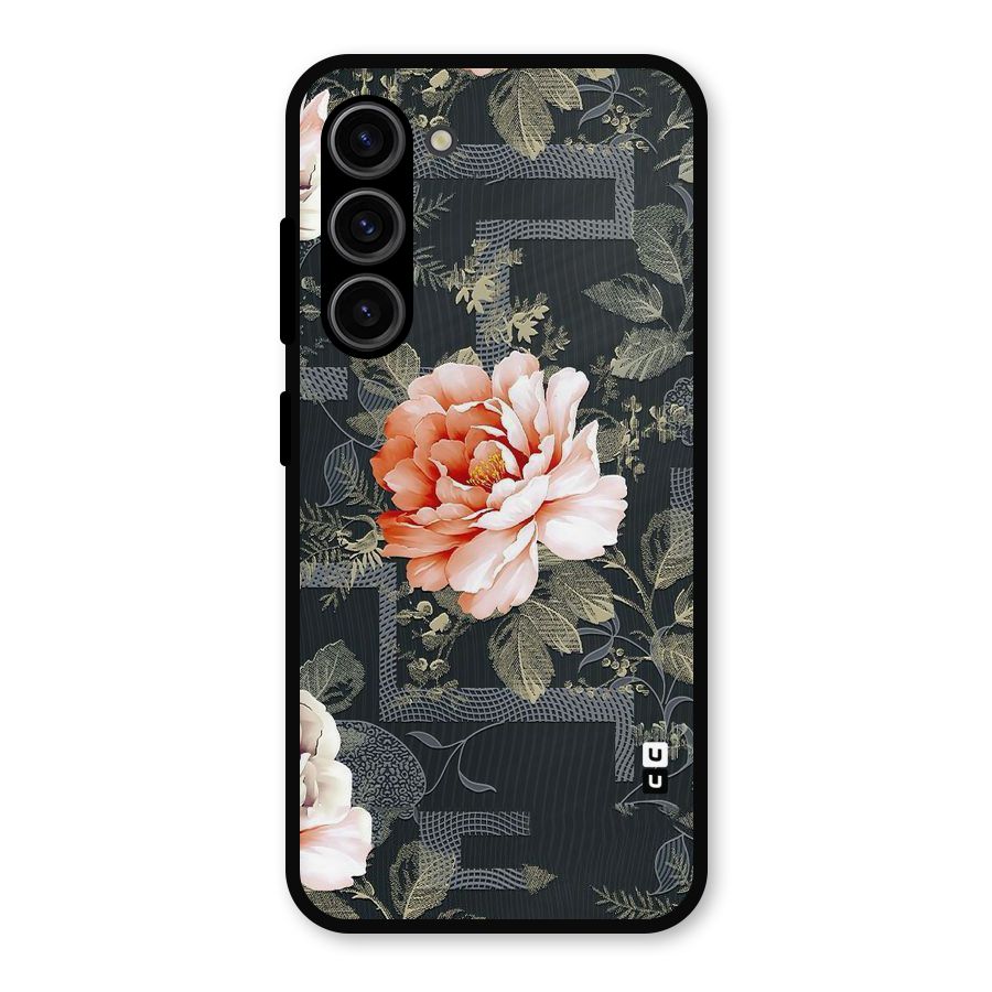 Art And Floral Metal Back Case for Galaxy S23