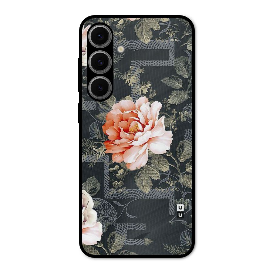 Art And Floral Metal Back Case for Galaxy S24 FE