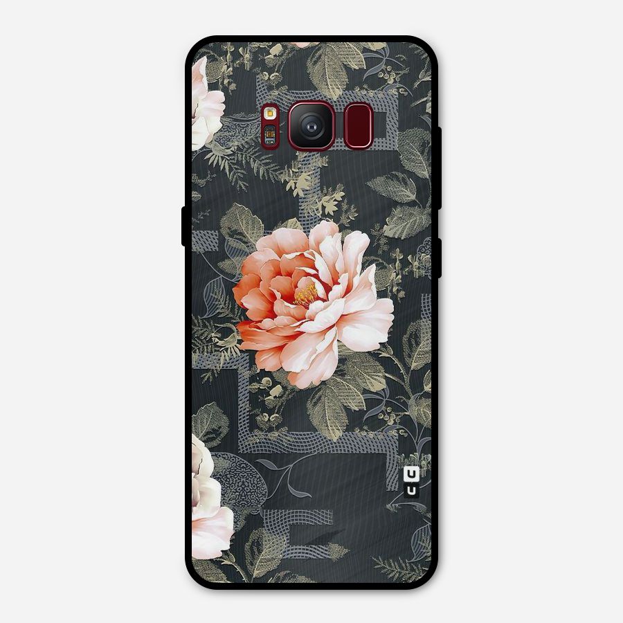 Art And Floral Metal Back Case for Galaxy S8