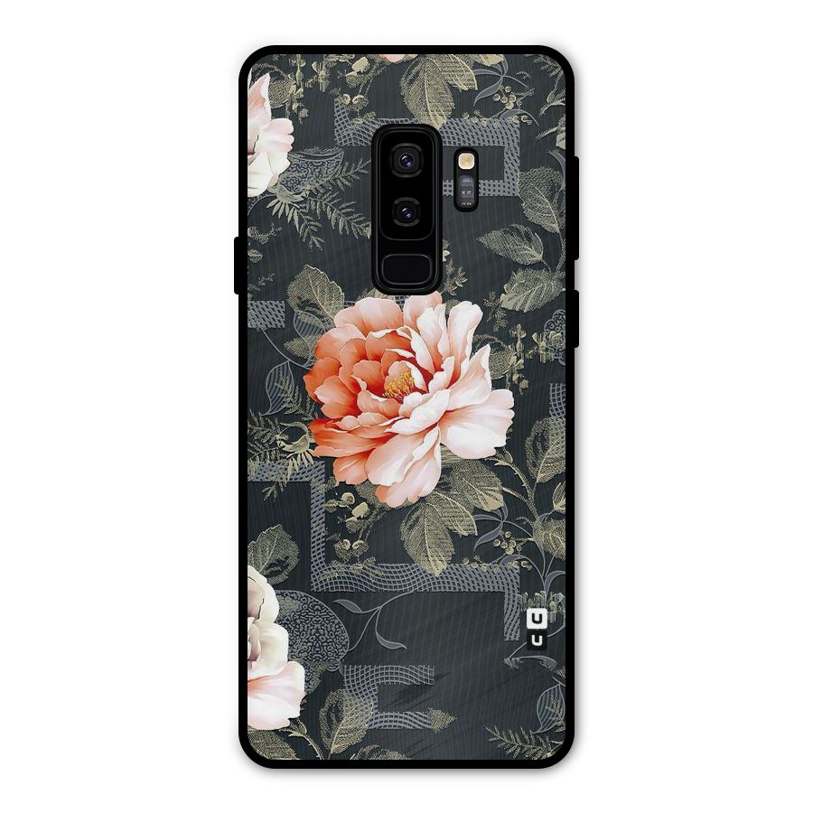 Art And Floral Metal Back Case for Galaxy S9 Plus