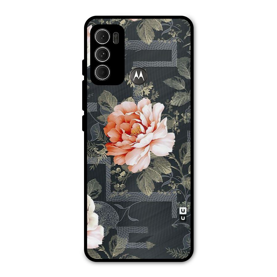 Art And Floral Metal Back Case for Moto G60
