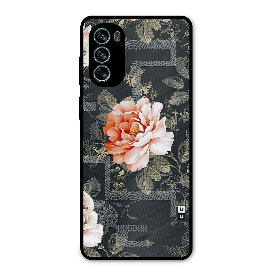 Art And Floral Metal Back Case for Moto G62